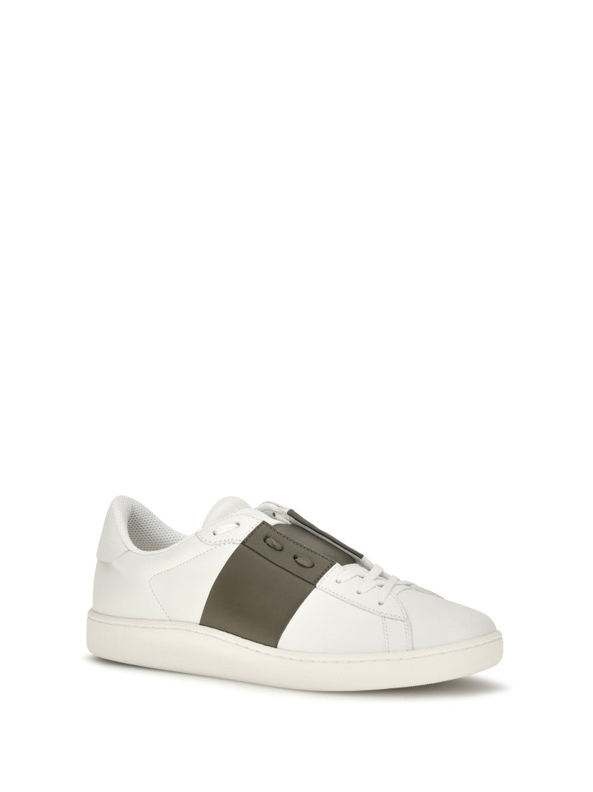 White Color Block Sneakers 2