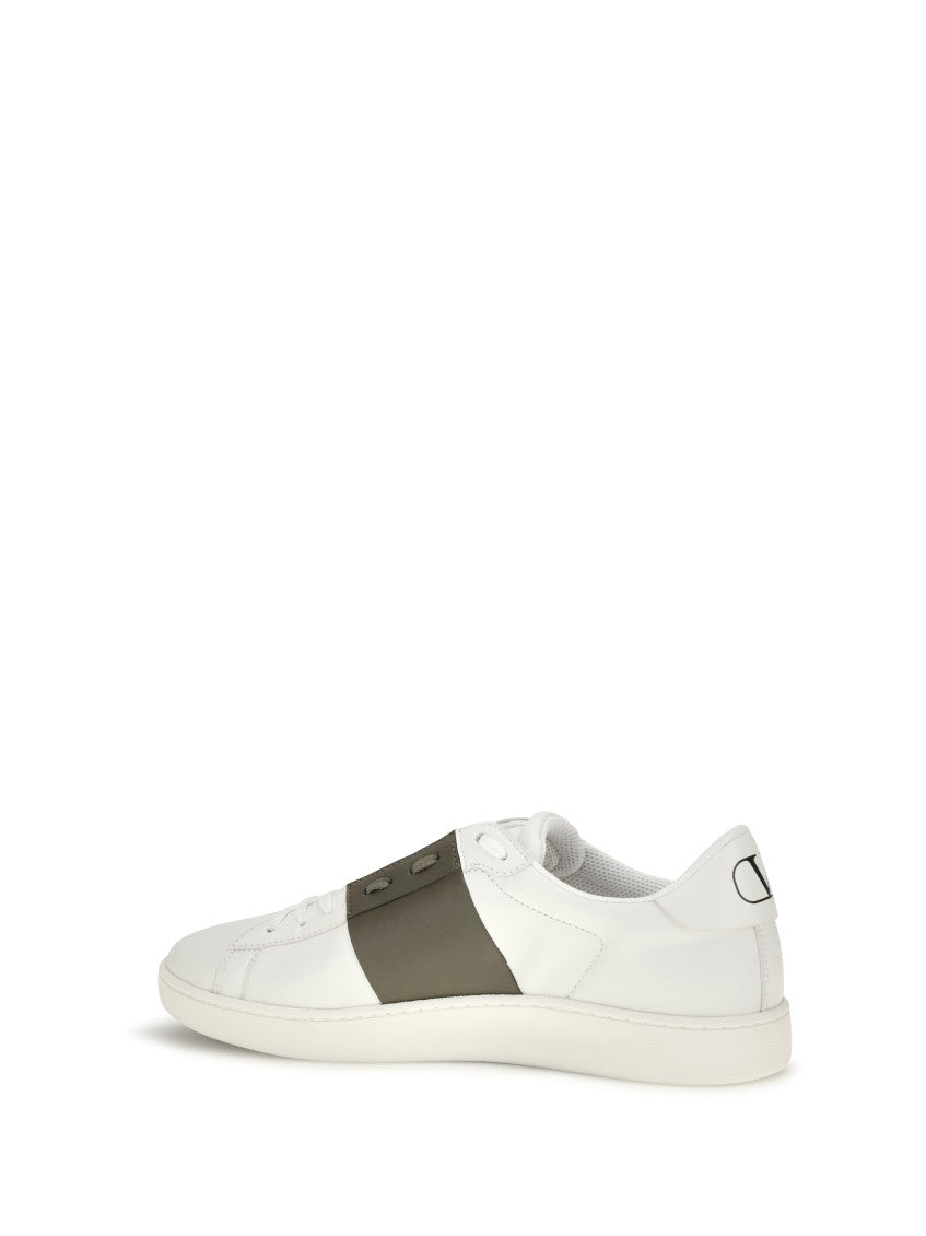 White Color Block Sneakers 3