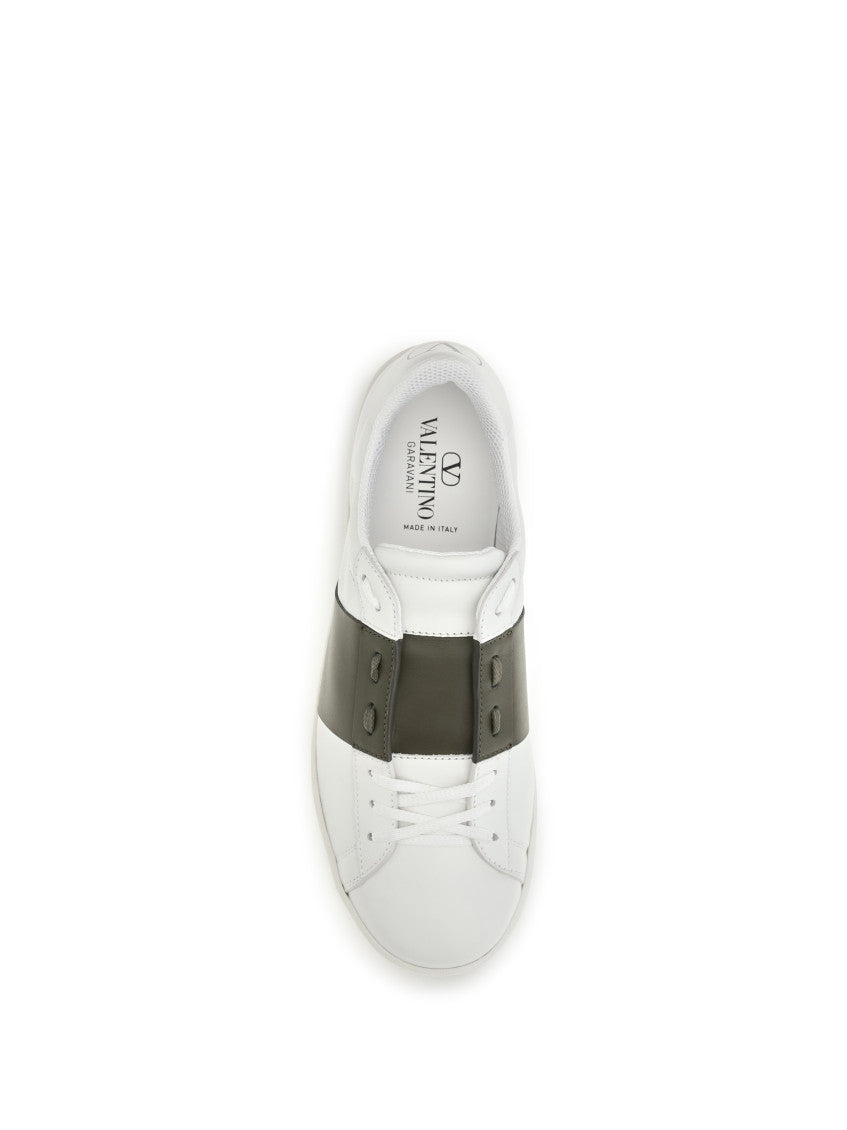 White Color Block Sneakers 4