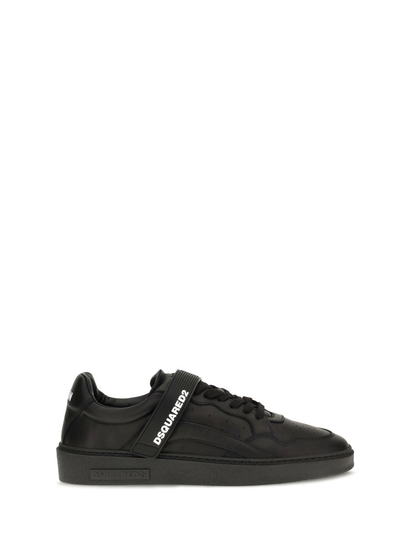 Black Leather Sneakers 1