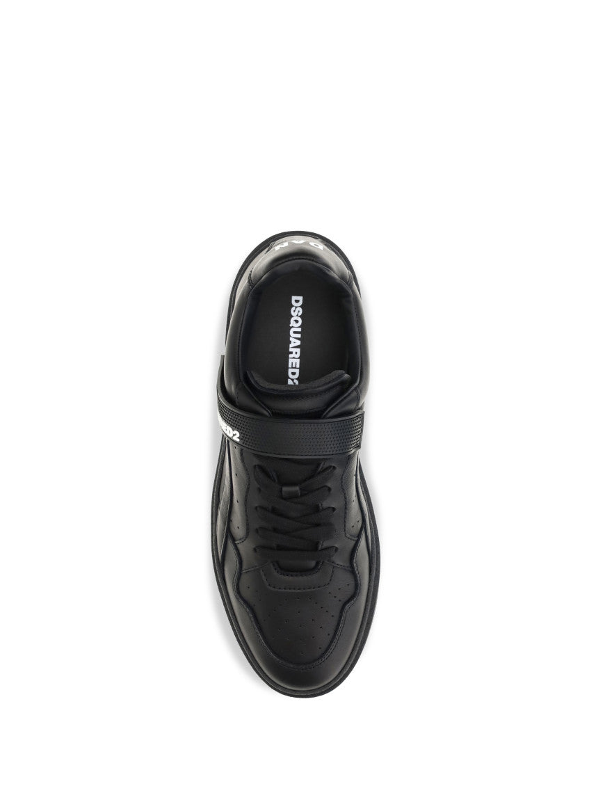 Black Leather Sneakers 4