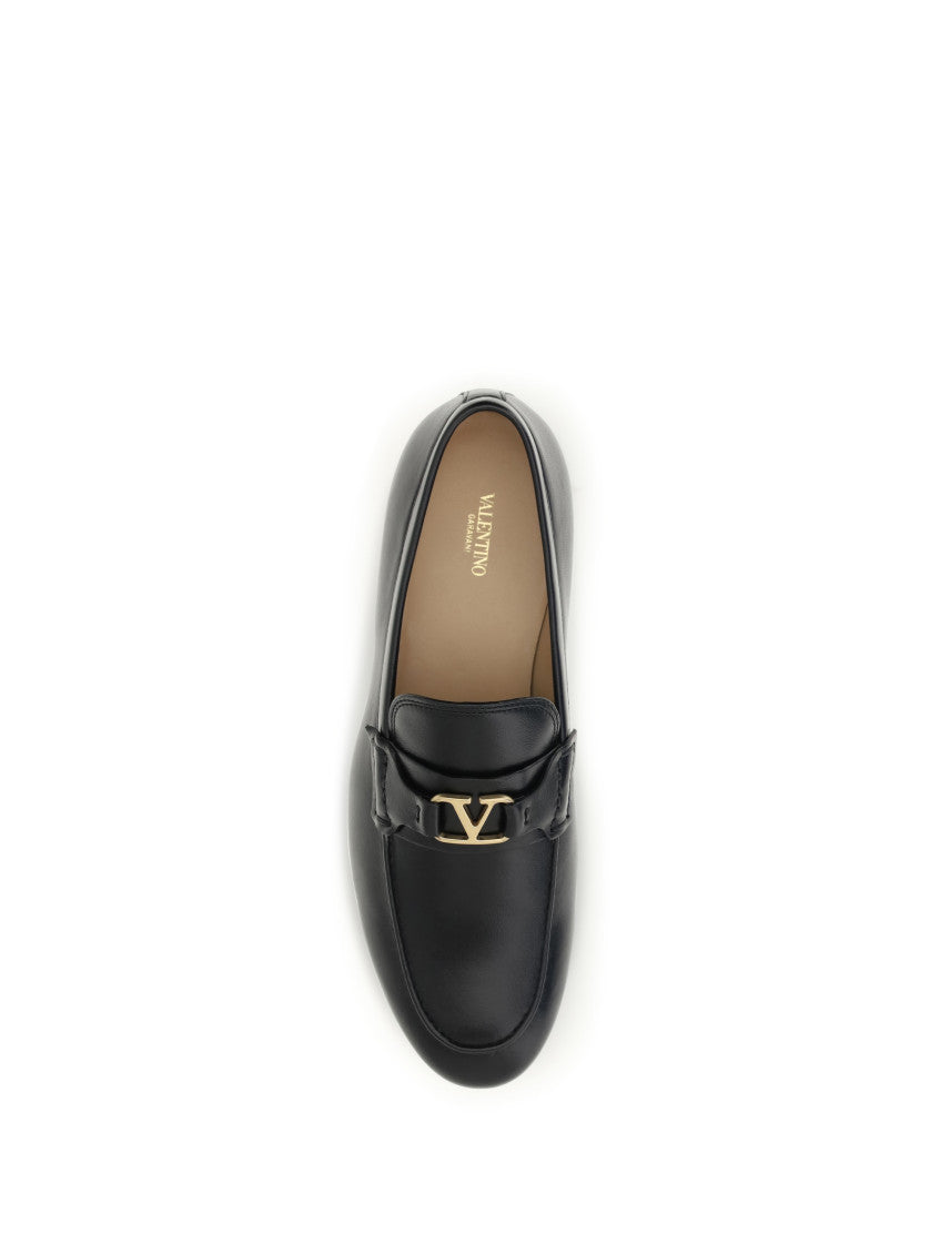 Black Logo Loafers 4