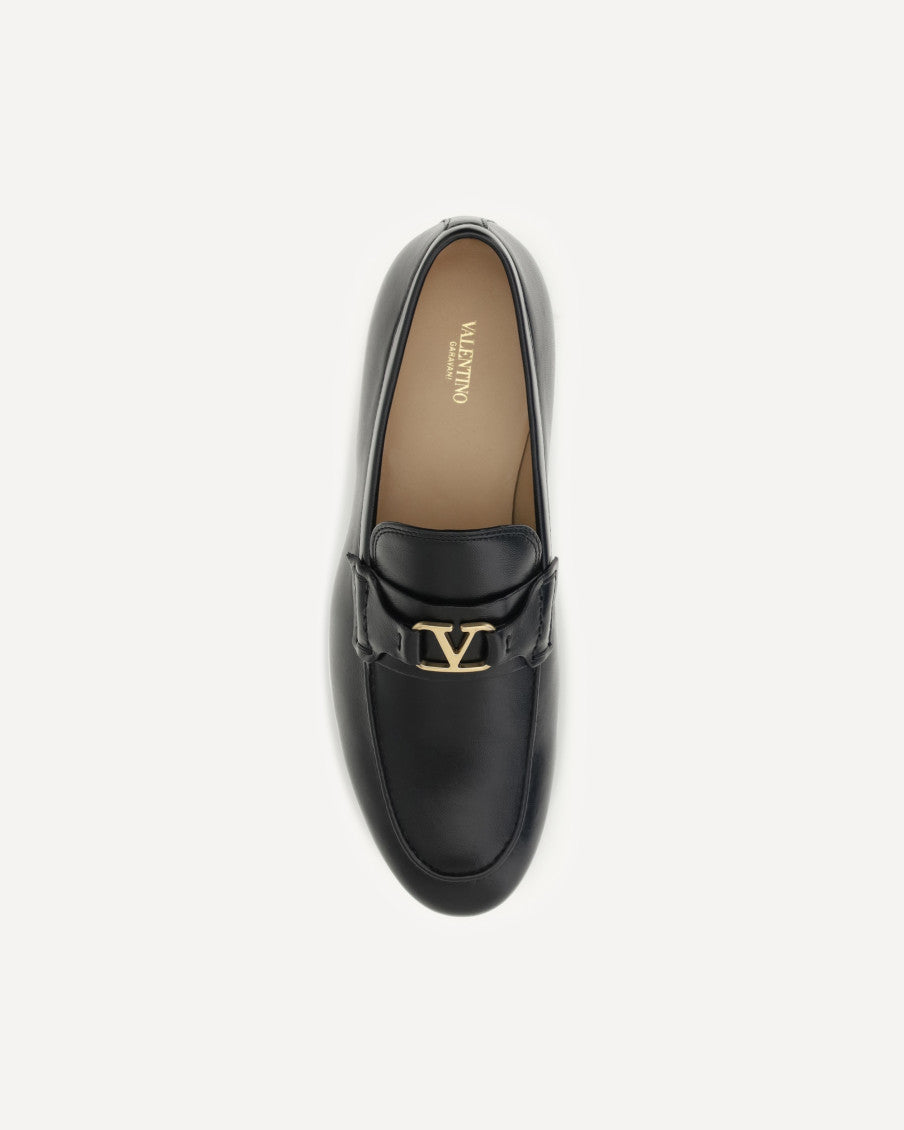Black Logo Loafers 8