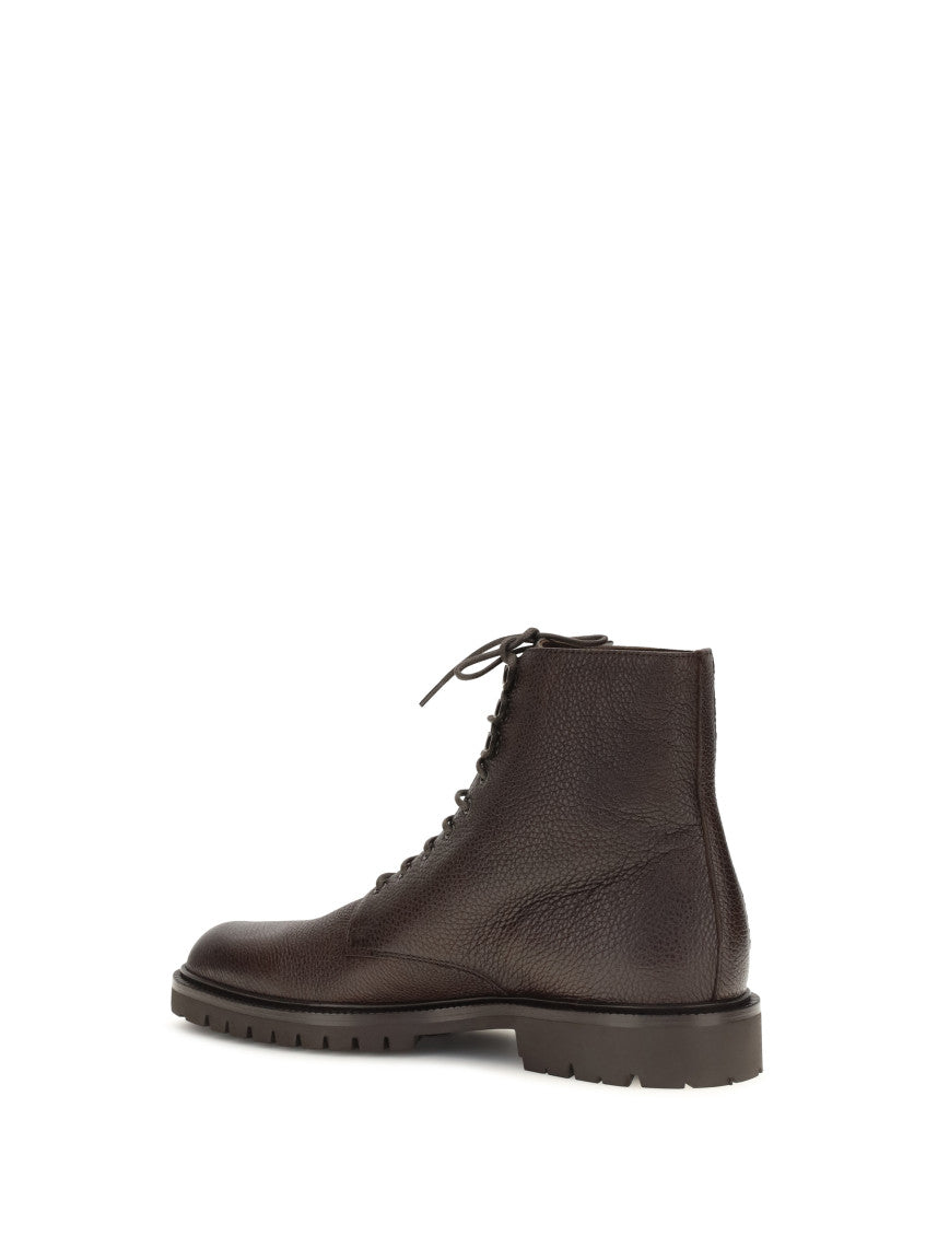 Brown Lace-up Ankle Boots 3