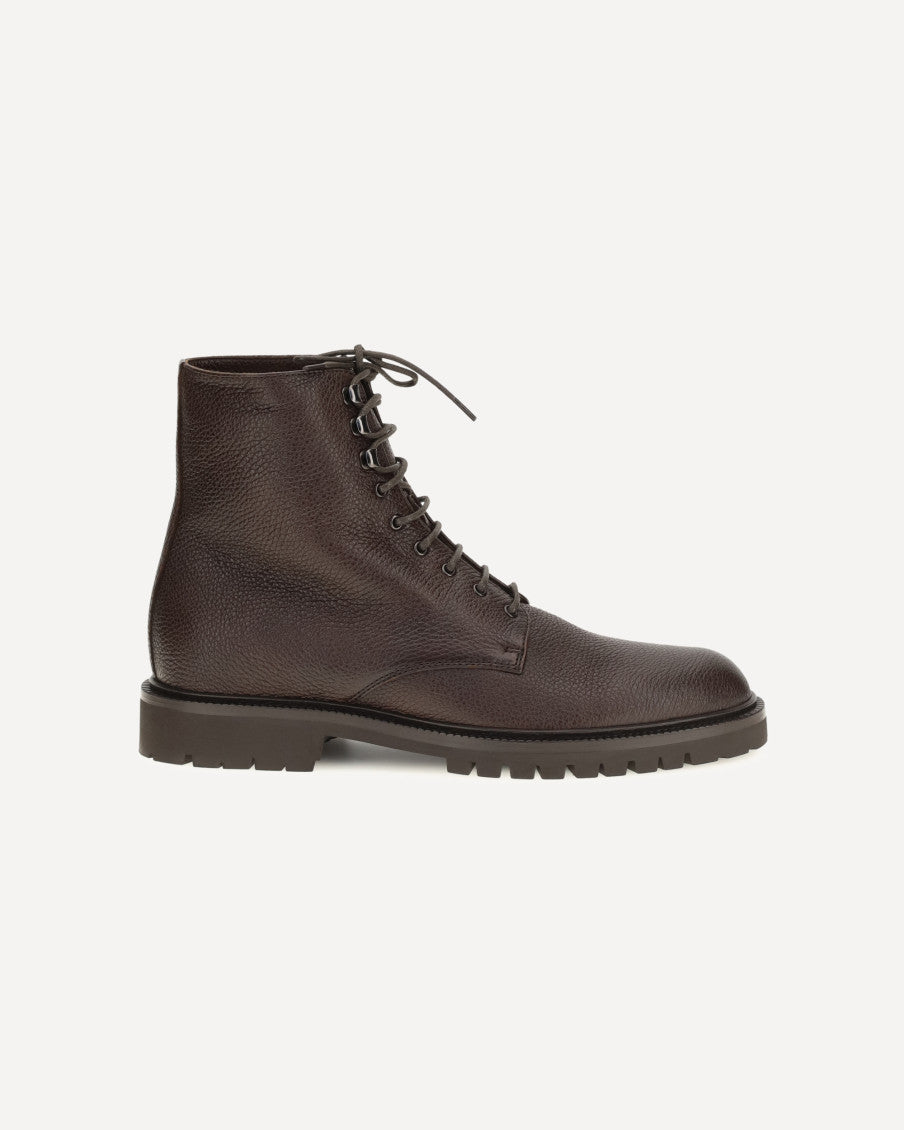 Brown Lace-up Ankle Boots 4