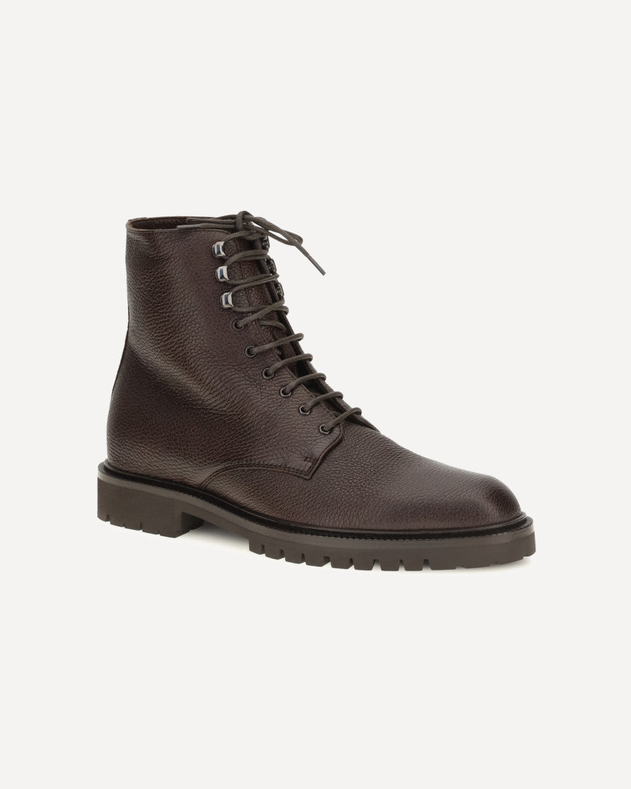 Brown Lace-up Ankle Boots 5