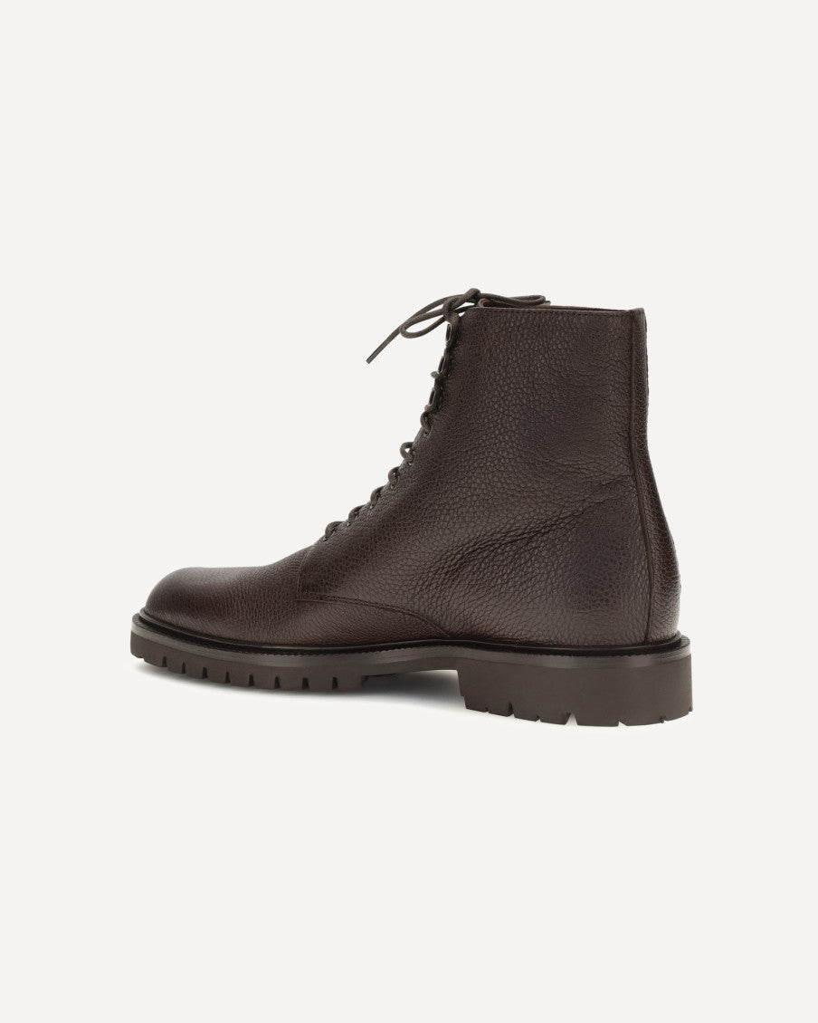 Brown Lace-up Ankle Boots 6