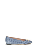 Blue Logo Ballet Flats 1