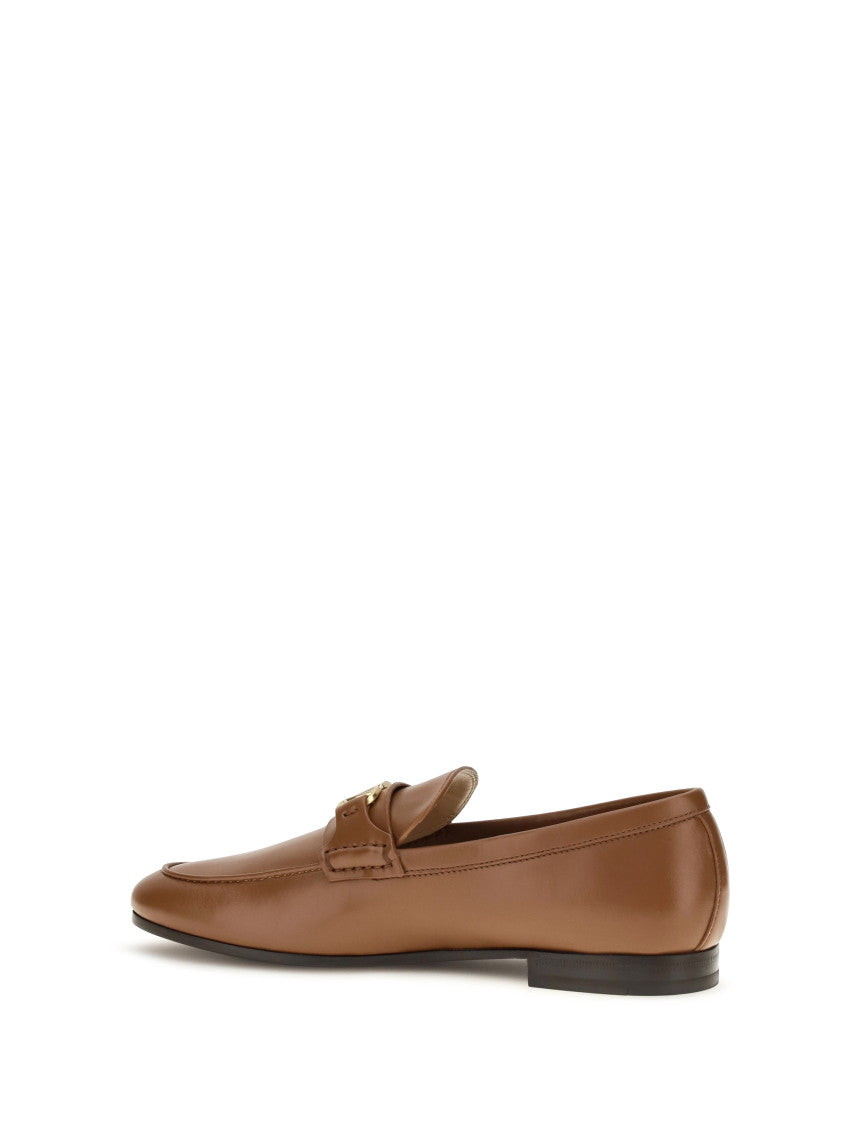 Brown Logo Loafers 3