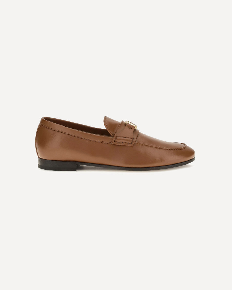 Brown Logo Loafers 5