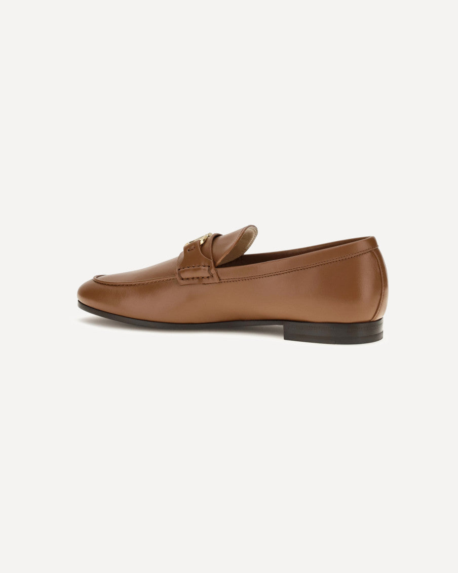 Brown Logo Loafers 7