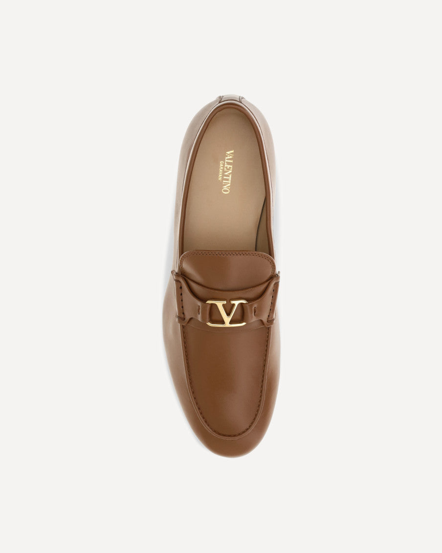 Brown Logo Loafers 8