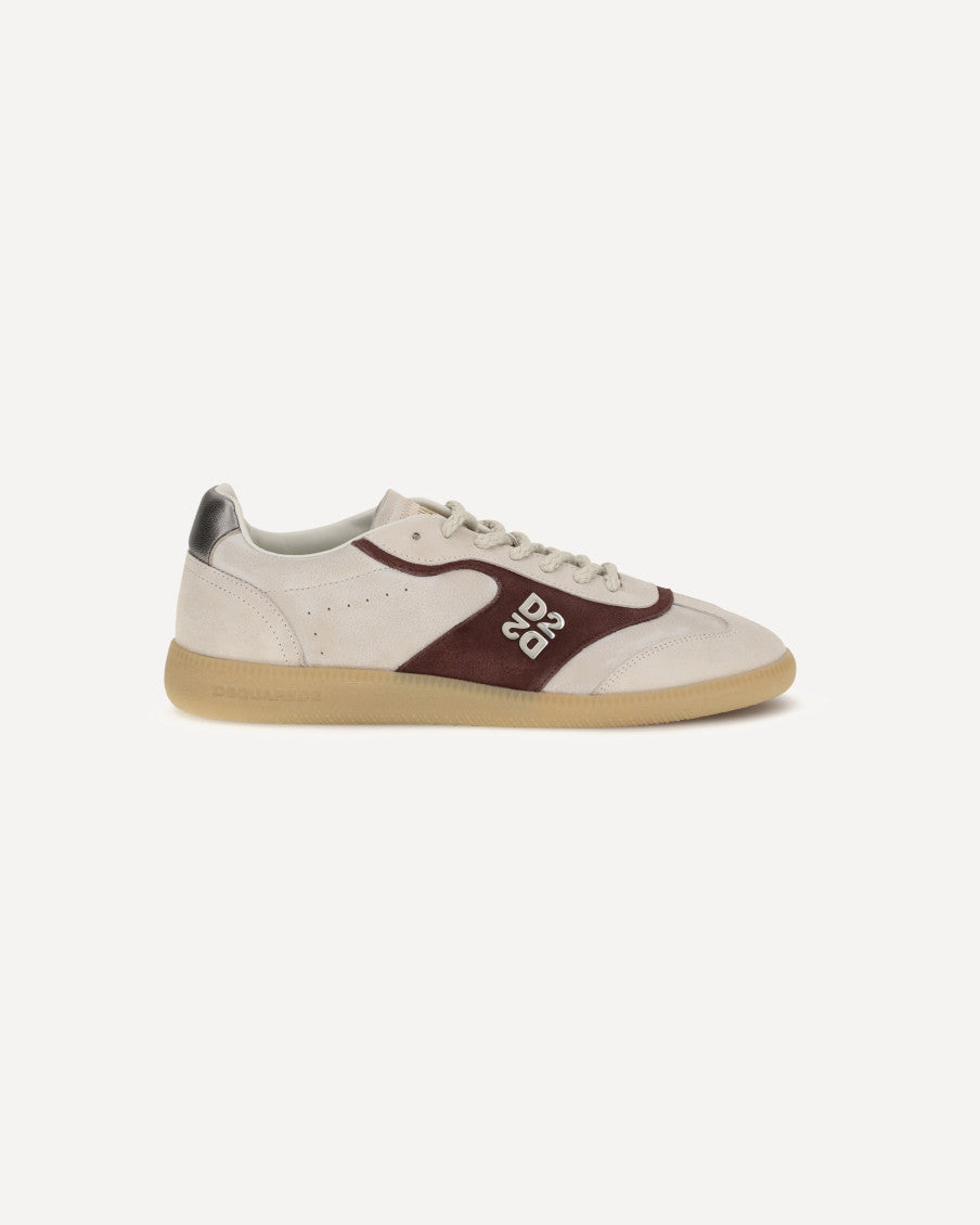 Beige Leather Sneakers 5