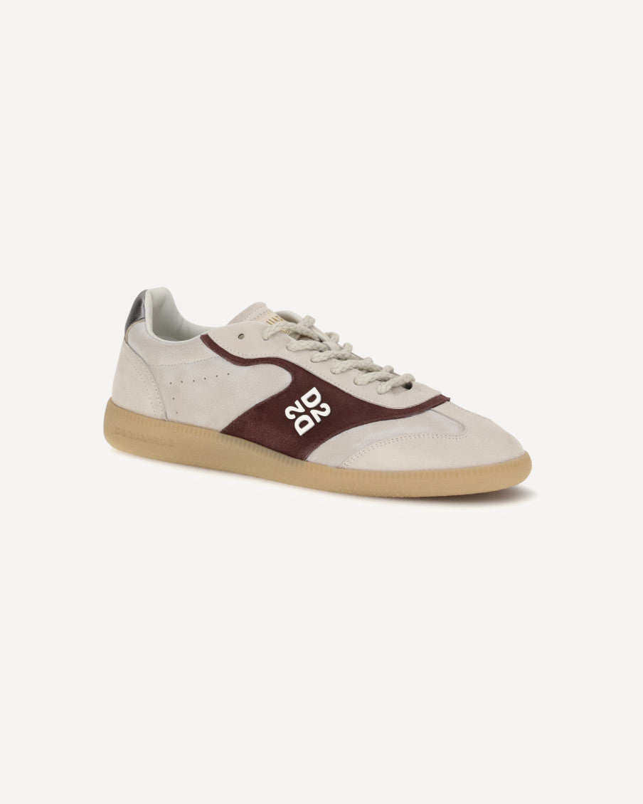 Beige Leather Sneakers 6