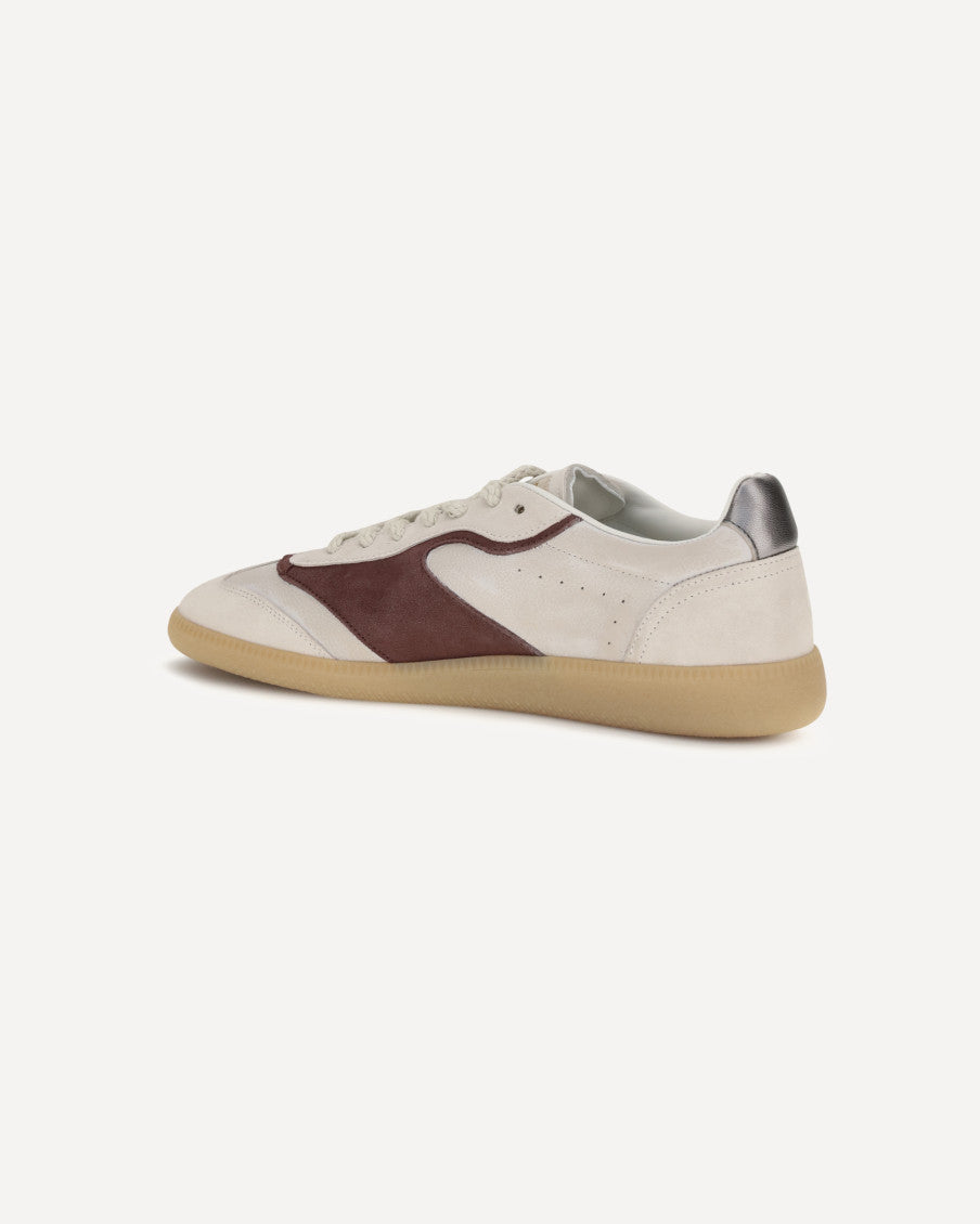 Beige Leather Sneakers 7