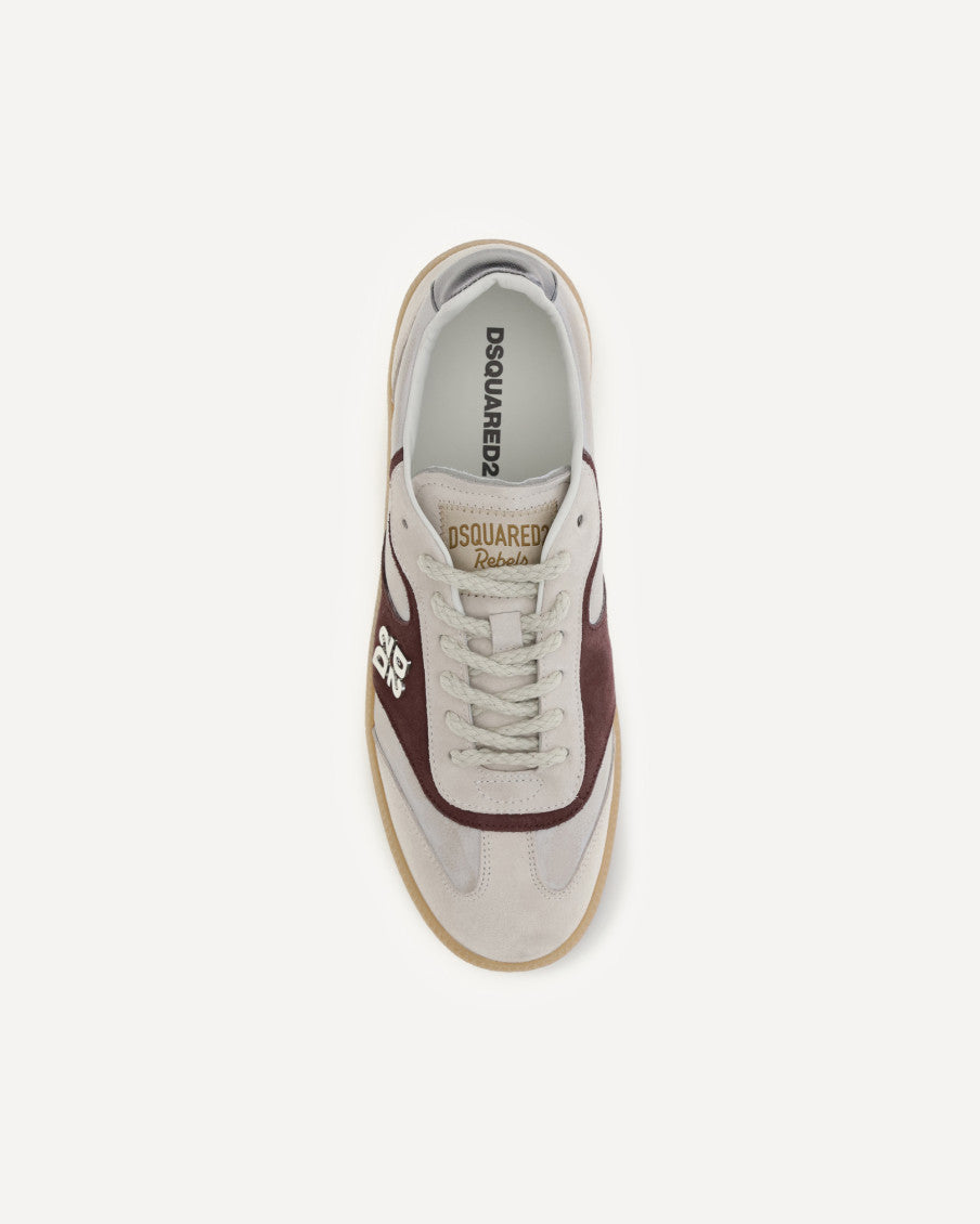 Beige Leather Sneakers 8