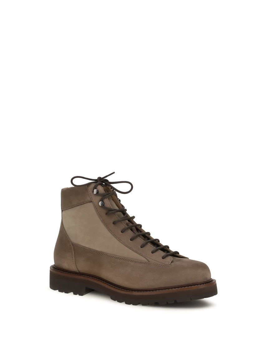Brown Lace-up Ankle Boots 2