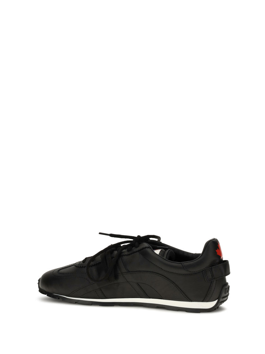 Black Leather Sneakers 3