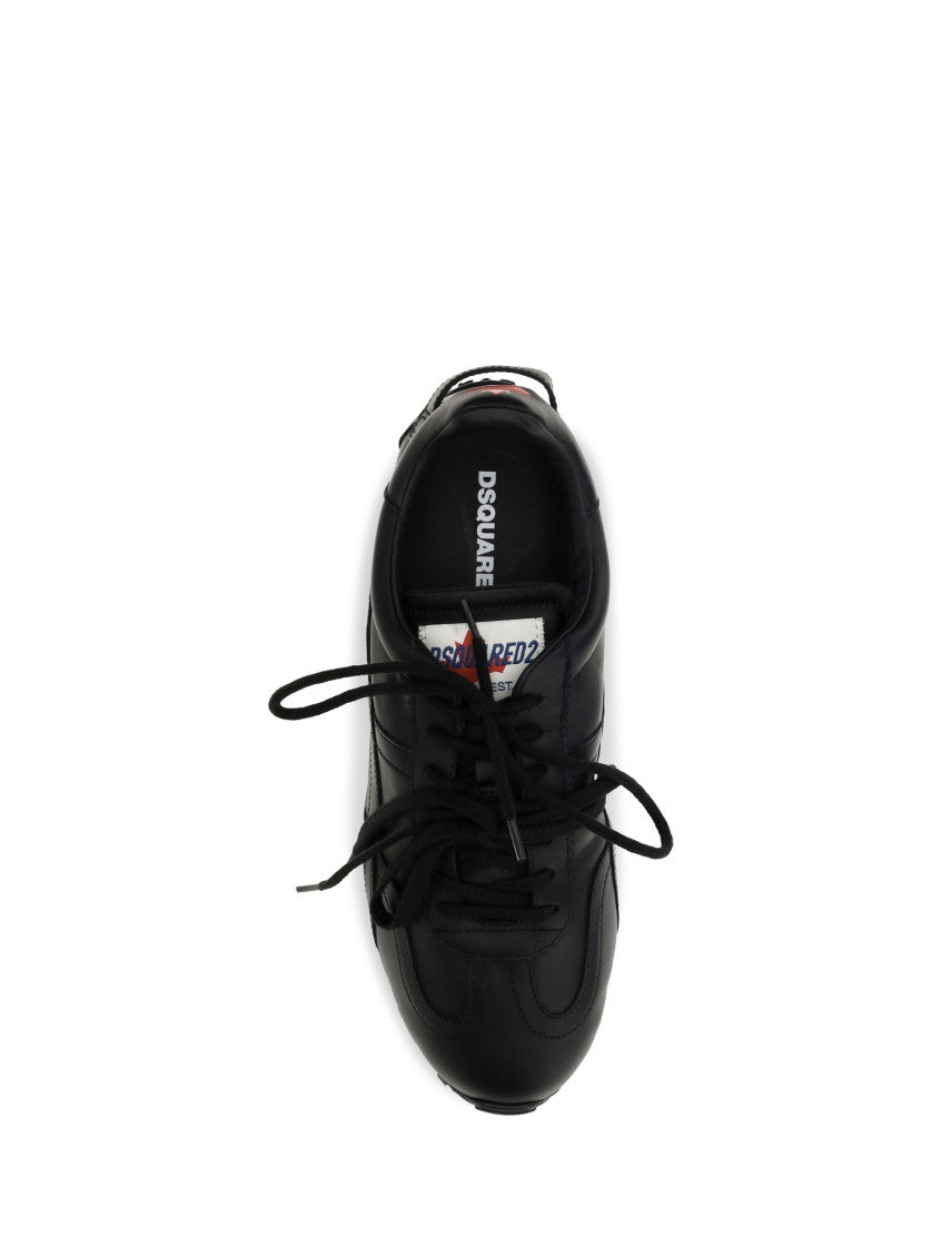 Black Leather Sneakers 4