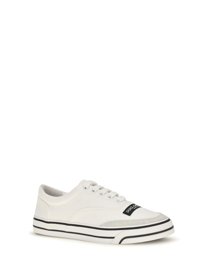 White Sailing Canvas Sneakers 2