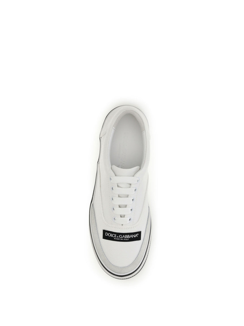 White Sailing Canvas Sneakers 4