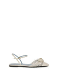 Beige Ankle-strap Ballet Flats 1
