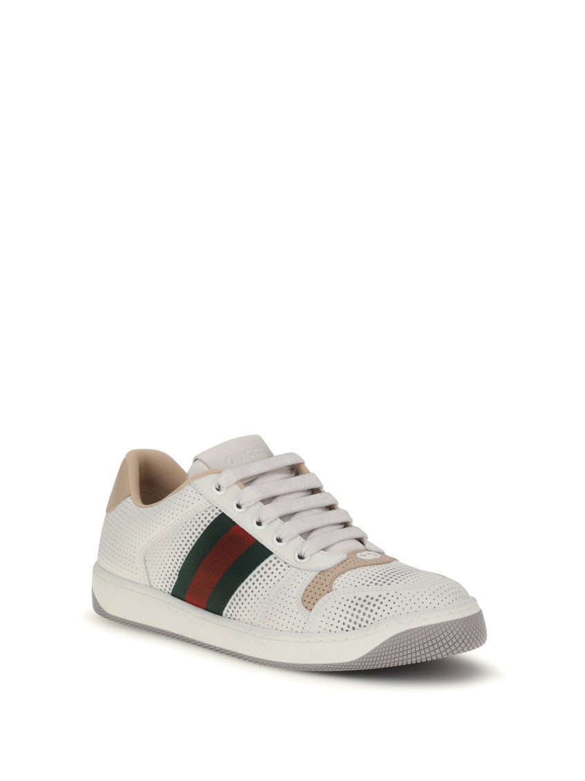 White Screener Leather Sneakers 2