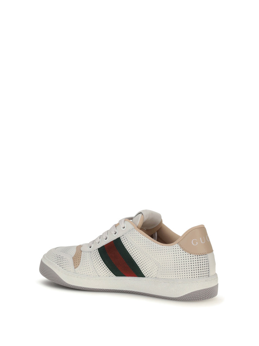 White Screener Leather Sneakers 3