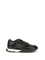 Black Gea Leather Sneakers 1