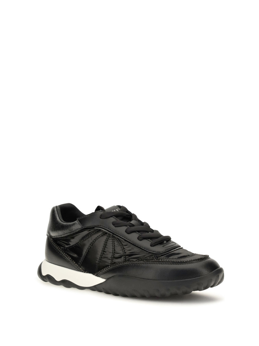 Black Gea Leather Sneakers 2
