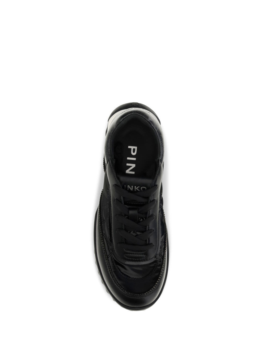 Black Gea Leather Sneakers 4