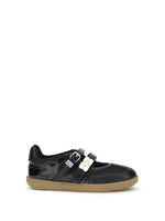 Black Leather Ballet Flats 1