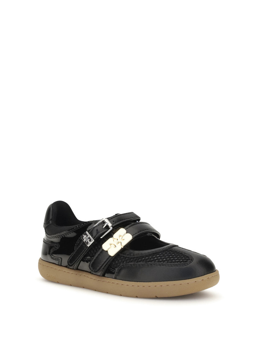 Black Leather Ballet Flats 2