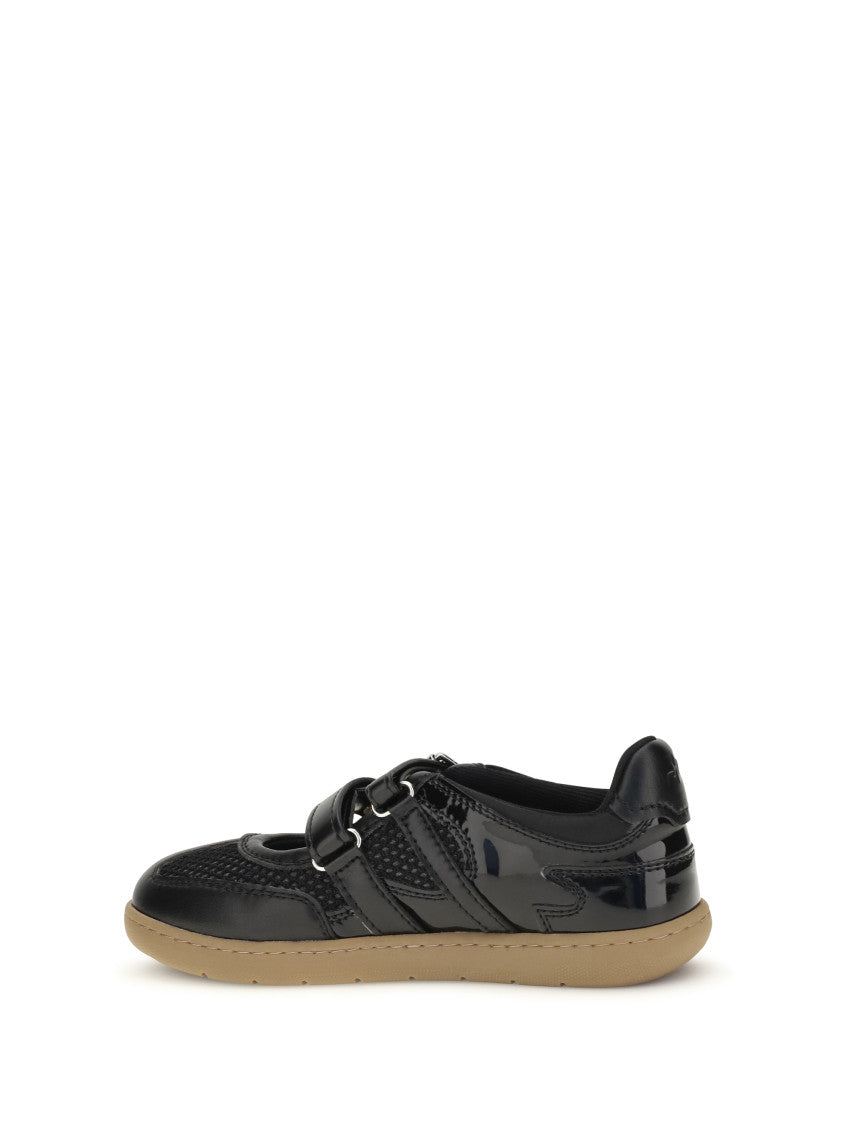 Black Leather Ballet Flats 3