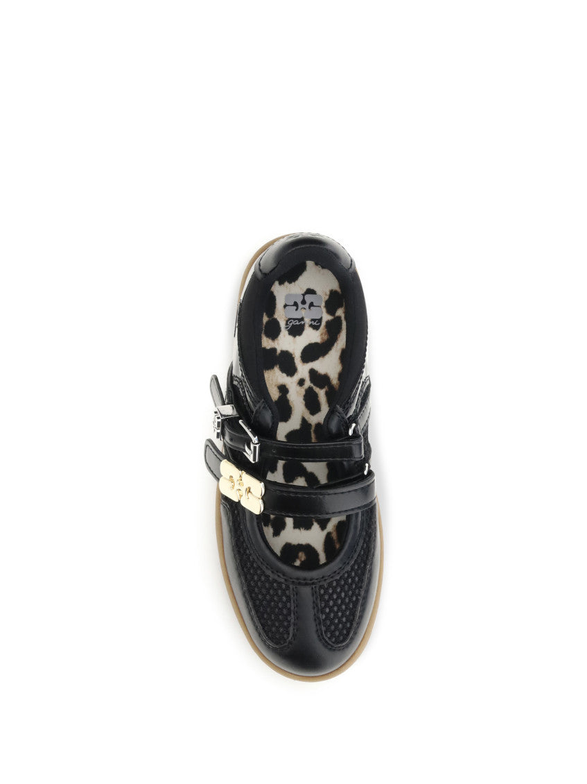 Black Leather Ballet Flats 4