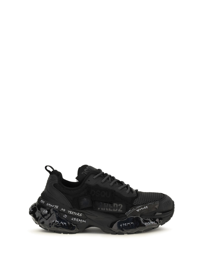 Black Lace-up Sneakers 1