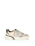 Beige Leather Sneakers 1
