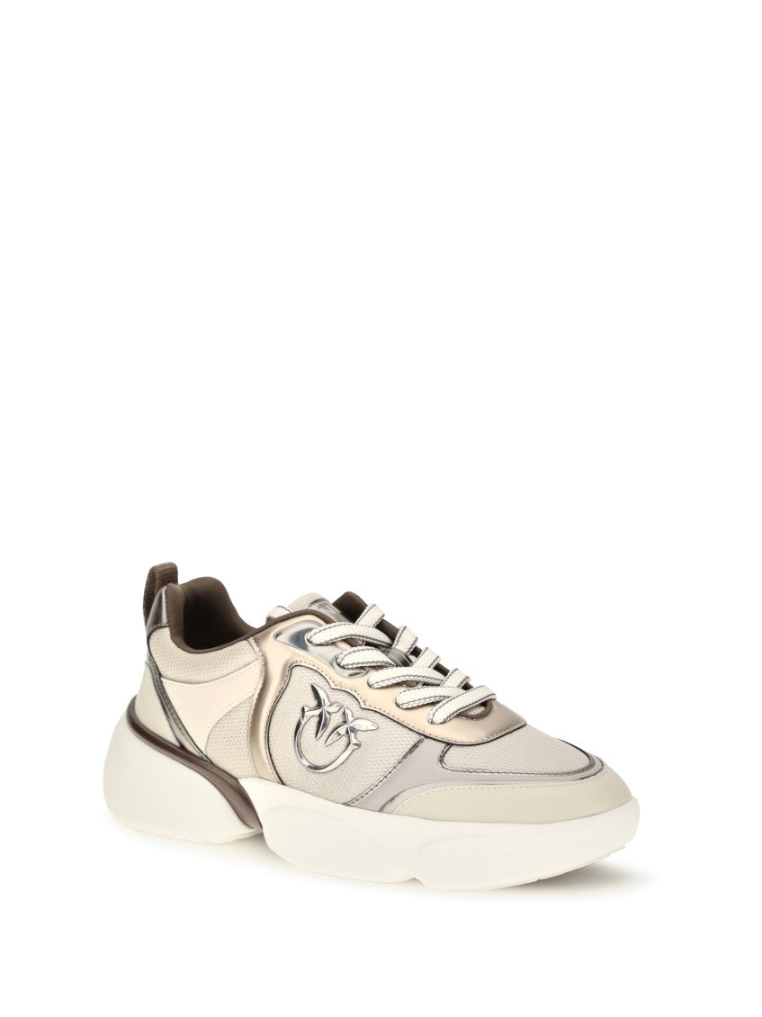 Beige Leather Sneakers 2