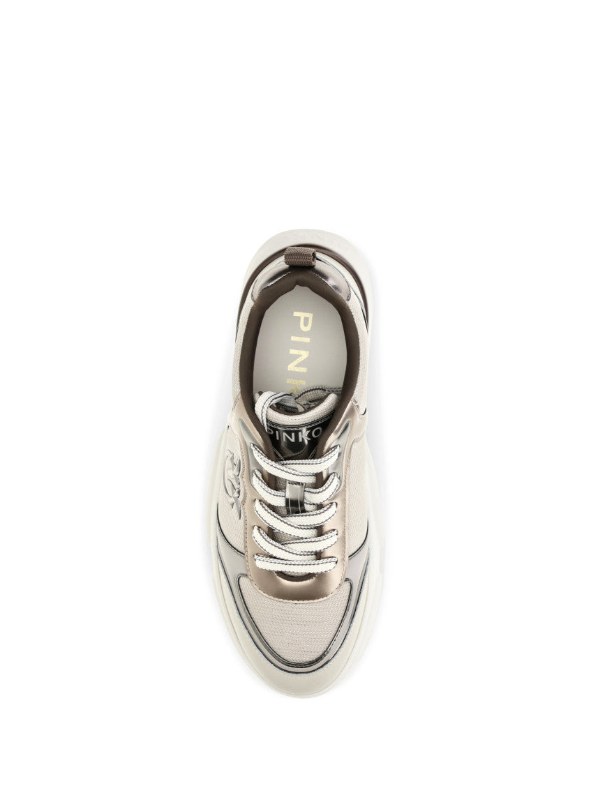 Beige Leather Sneakers 4