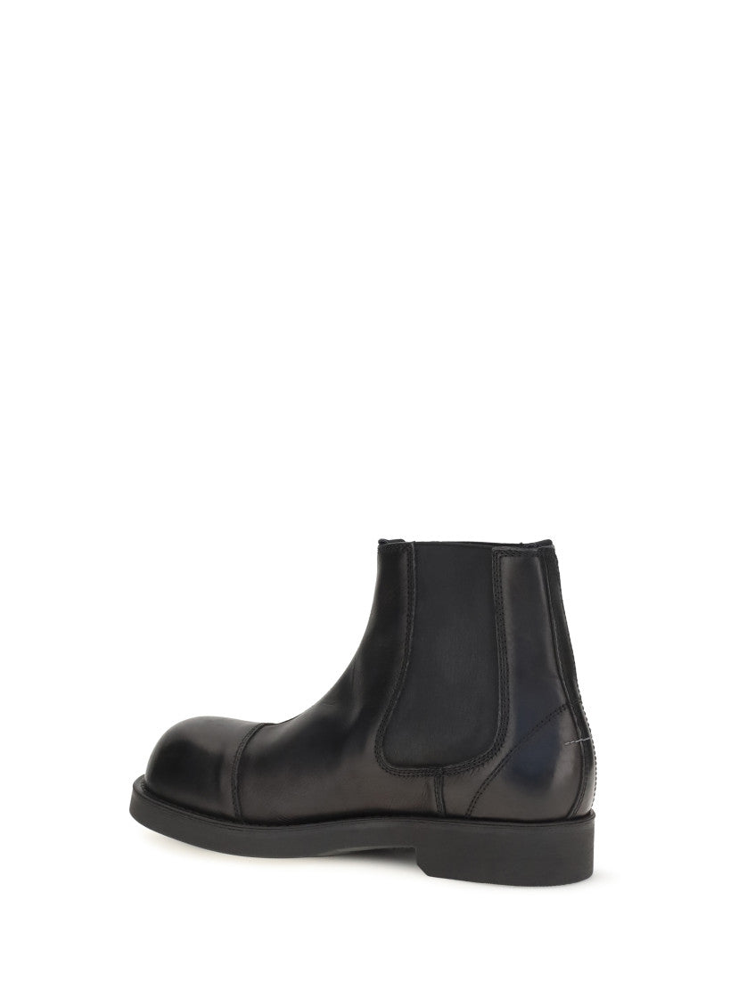 Black Chelsea Biker Boots 3