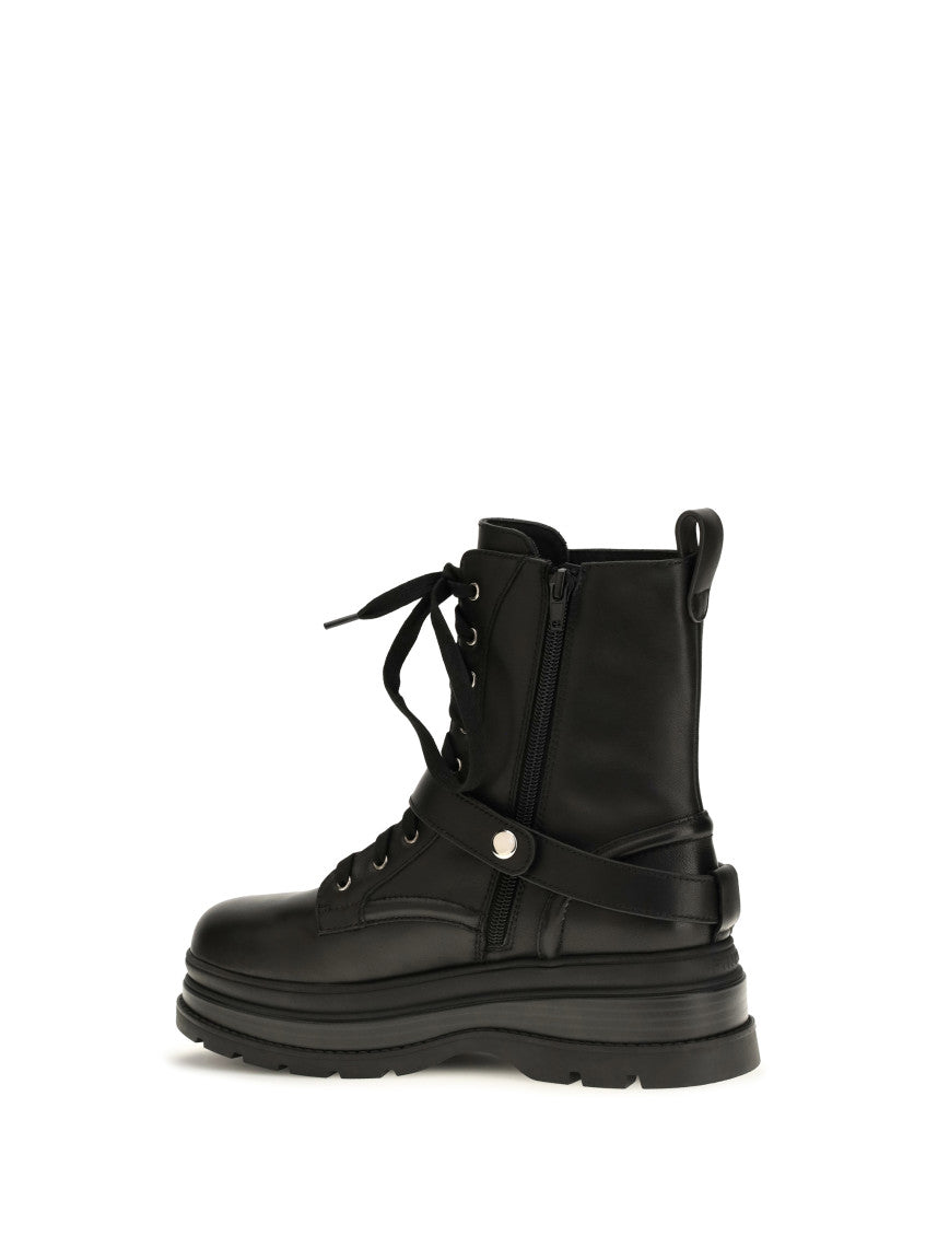 Black Lace-up Ankle Boots 3