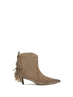 Beige Suede Ankle Boots 1