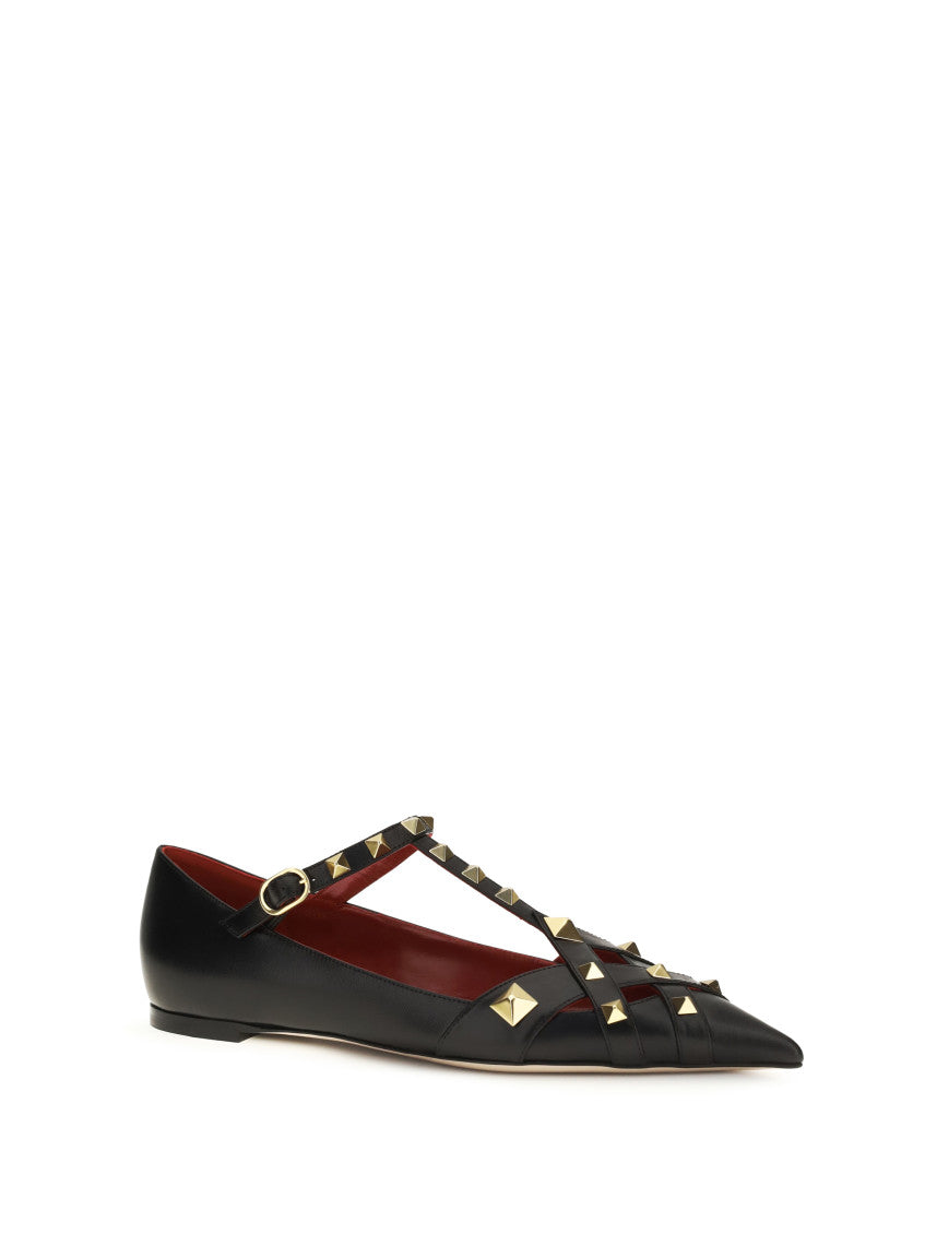 Black Studdy Ballet Flats 2