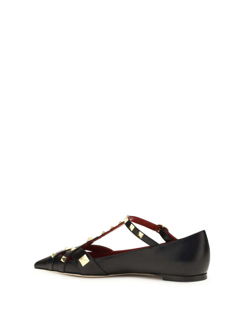 Black Studdy Ballet Flats 3