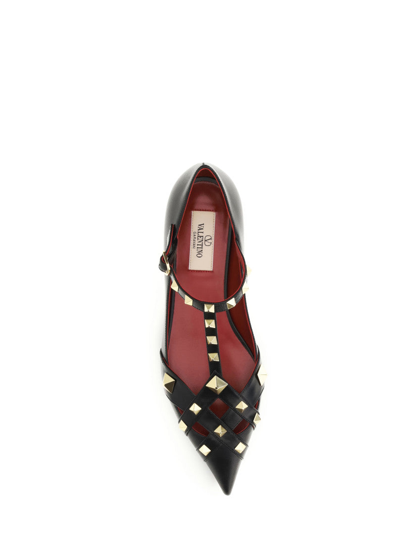 Black Studdy Ballet Flats 4