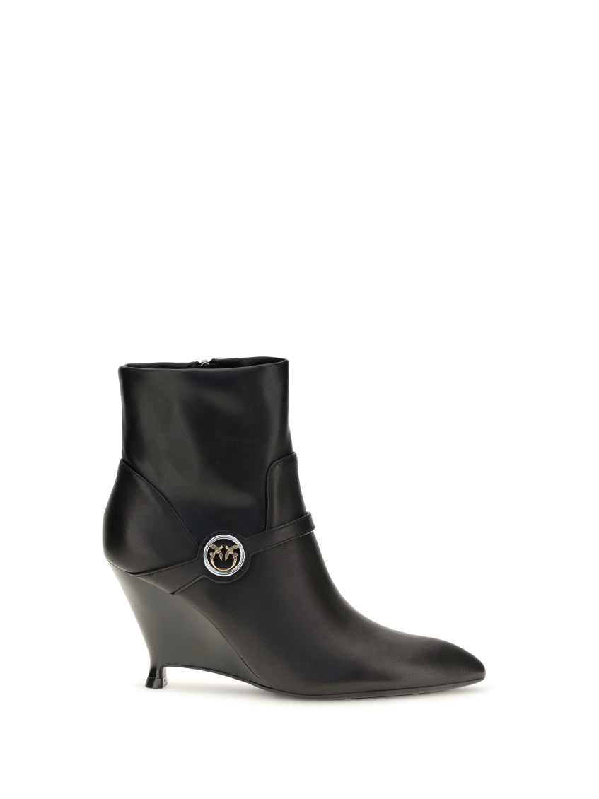 Black Leather Ankle Boots 1