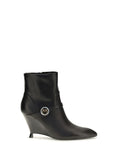 Black Leather Ankle Boots 1
