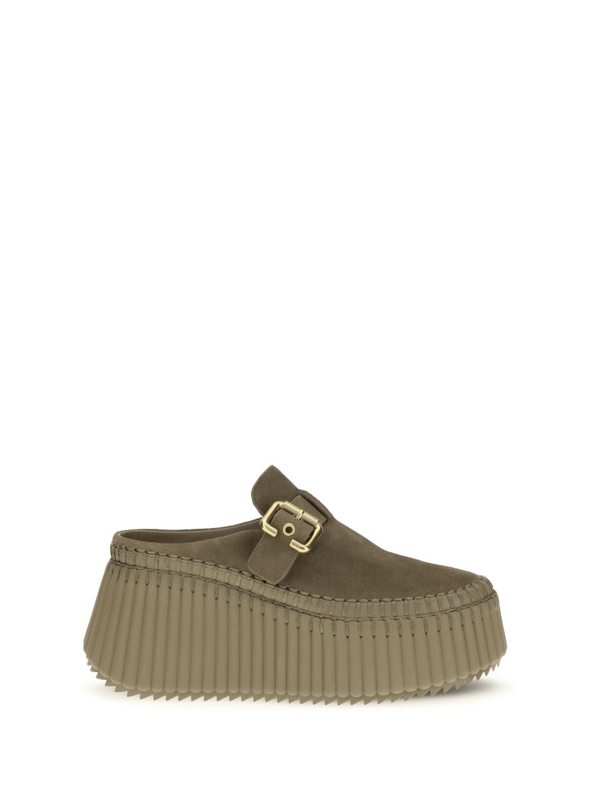 Khaki Suede Wedge 1