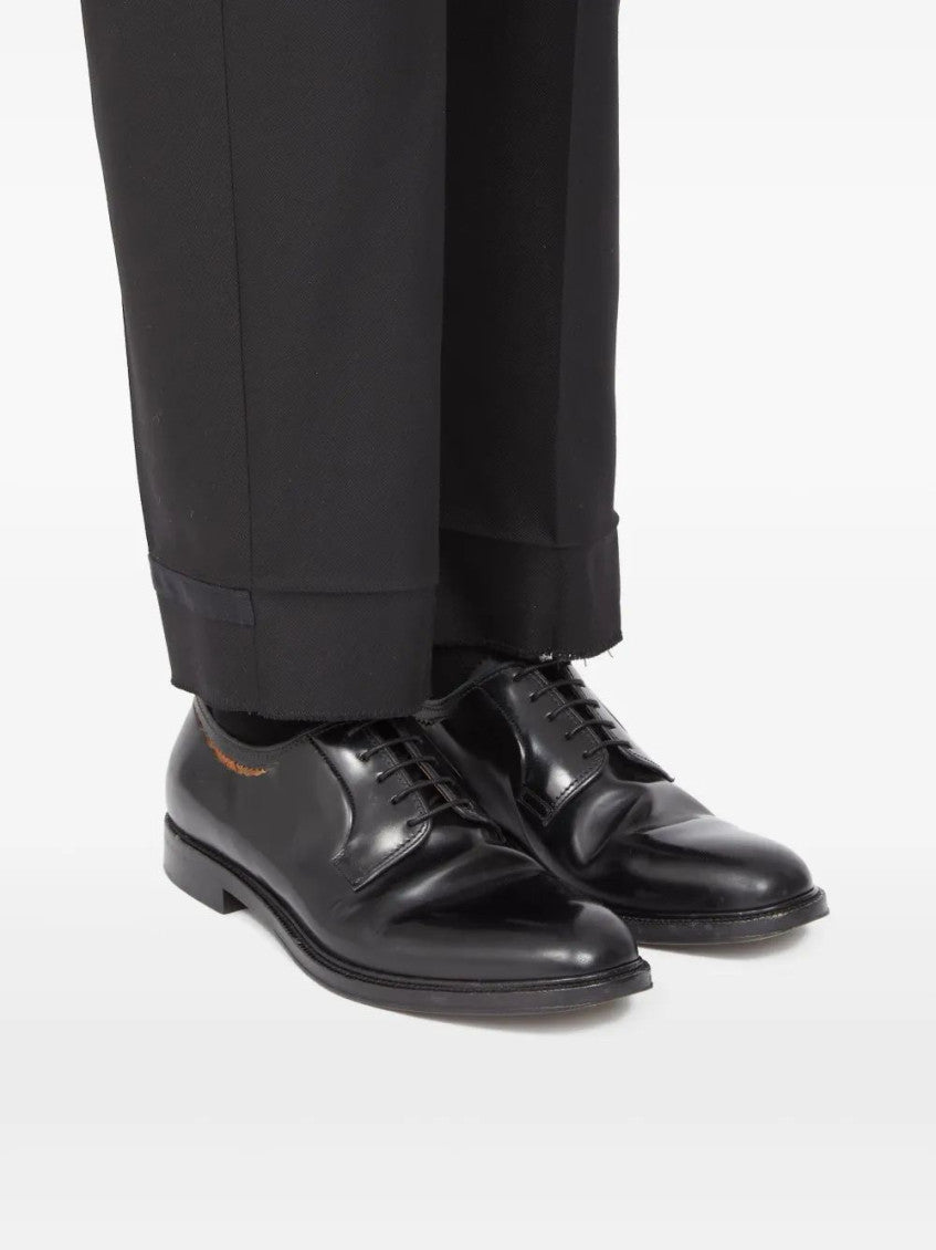 Black Leather Lace Up Shoes 5