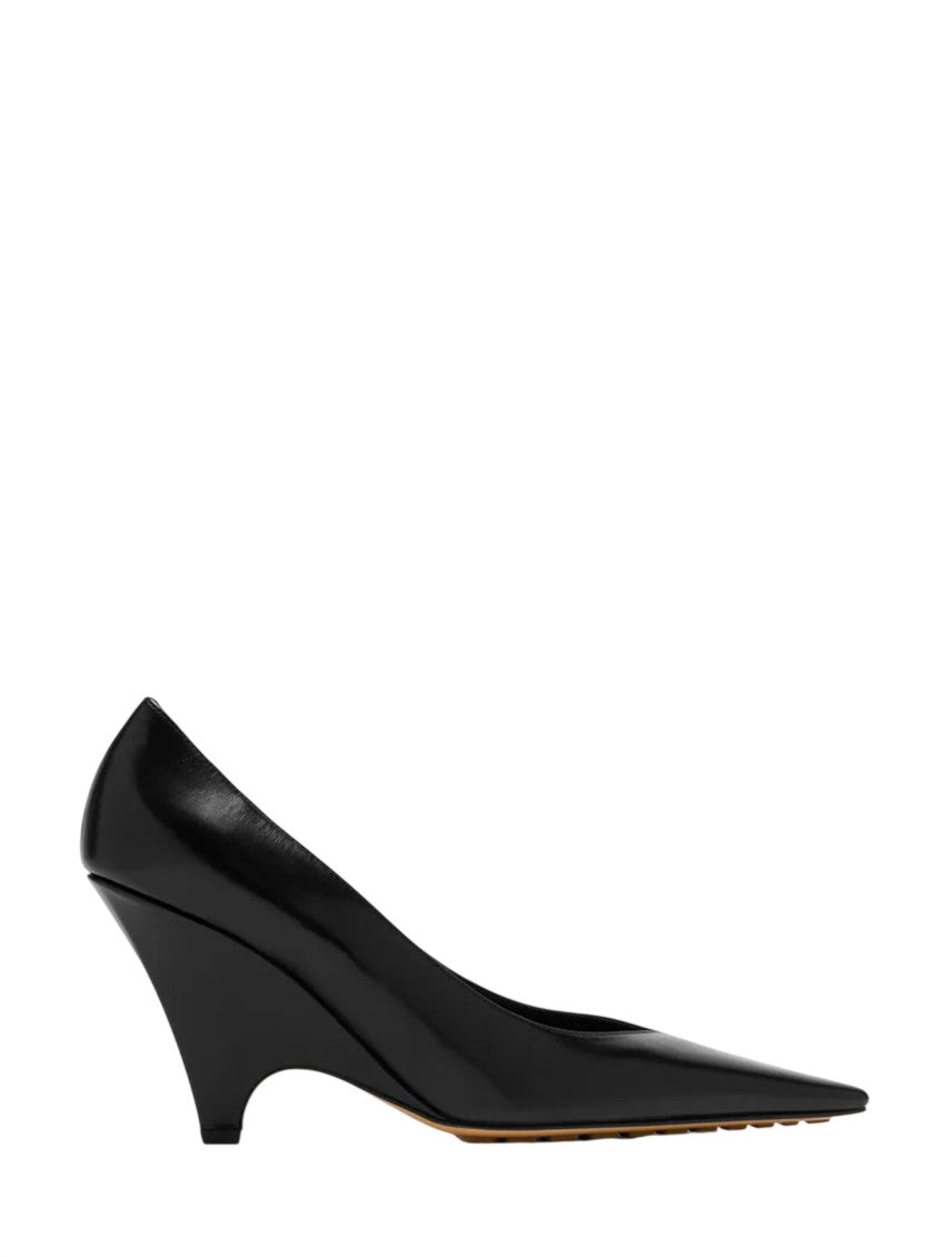 Black Scaletta Leather Pumps 1